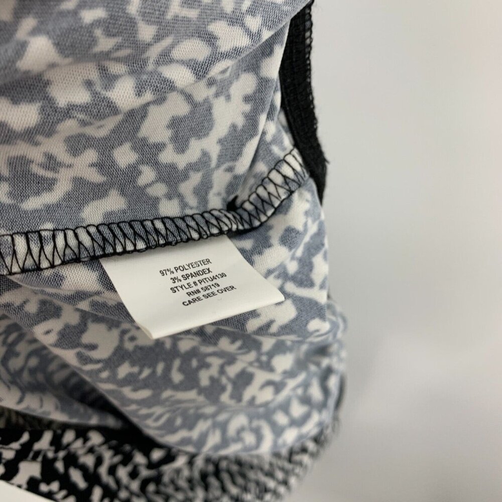 NY Collection Jumpsuit Black Printed Sleeveless V Neck NWT - Picture 13 of 13